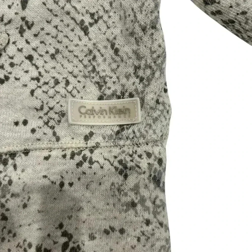 Calvin Klein winter white snake skin hoodie size M - Picture 2 of 8